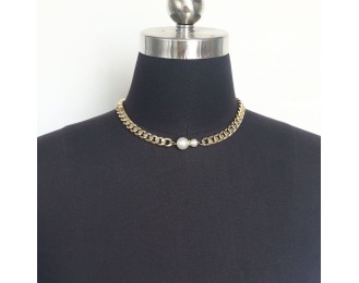 Punk multi-layer chain stacked necklace