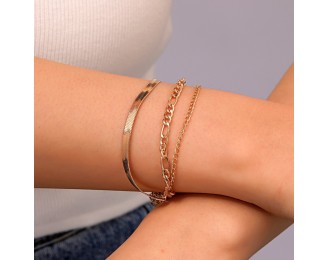 Open strap zirconium titanium steel non fading women's bracelet